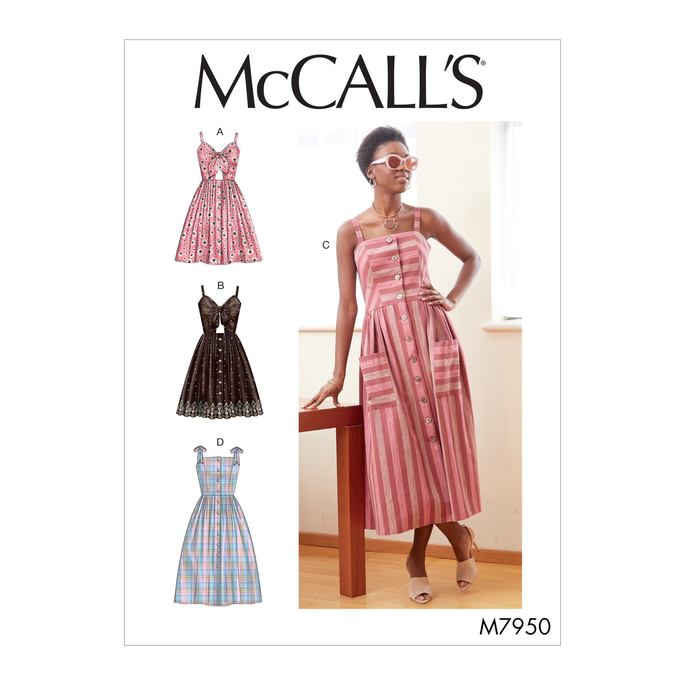 MCCALL'S MISSES' DRESSES 7950 Size: 6-8-10-12-14 A5