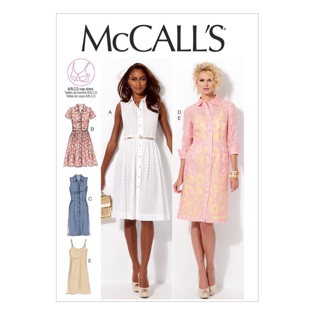 MCCALL'S MISSES' & WOMEN'S DRESSES 6696 Size: F5 16-18-20-22-24