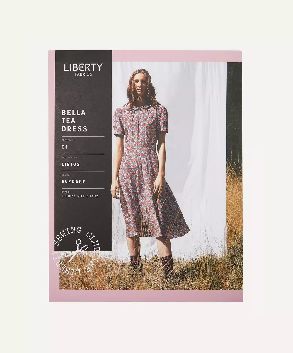 LIBERTY FABRICS Bella Tea Dress Sewing Pattern Size: 6-14